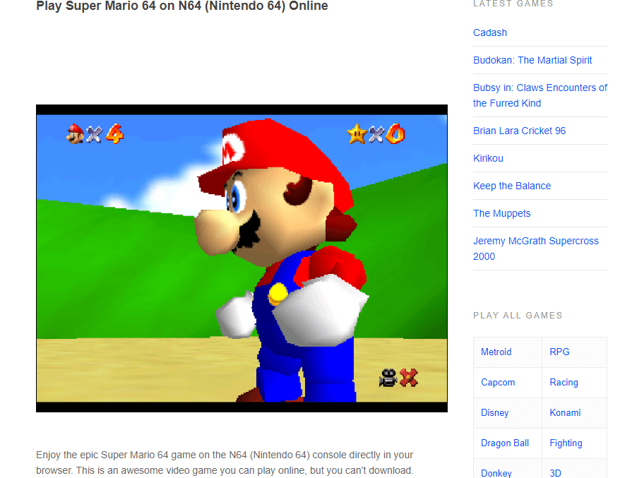 n64 emulator mac online